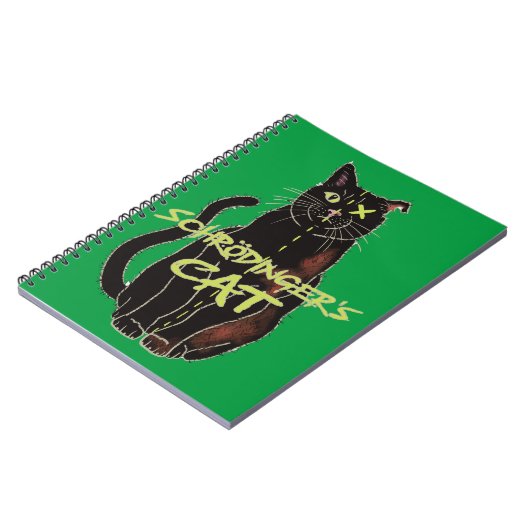 Schrodingers Cat Funny Physics Notizblock (Linke Seite)