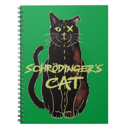 Schrodingers Cat Funny Physics Notizblock (Vorderseite)