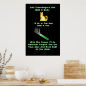 Schrodingers Cat Limerick Poster (Küche)