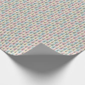 Schrödingers Cat Mid Century Modern farbig Geschenkpapier (Ecke)