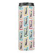 Schrödingers Cat Mid Century Modern farbig Thermosbecher (Rückseite)