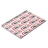 Schrödingers Cat Mid Century Modern Red Notizblock (Linke Seite)