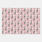 Schrödingers Cat Mid Century Modernes Sortenpaket Geschenkpapier Set (Vorderseite 3)