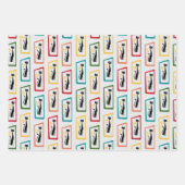 Schrödingers Cat Mid Century Modernes Sortenpaket Geschenkpapier Set (Vorderseite)