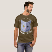 Schrodingers Cat Paradox Quantum Mechanics T-Shirt (Vorne ganz)