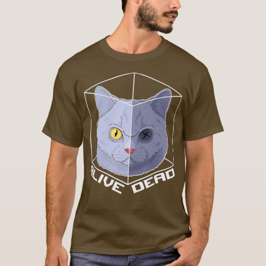 Schrodingers Cat Paradox Quantum Mechanics T-Shirt (Vorderseite)