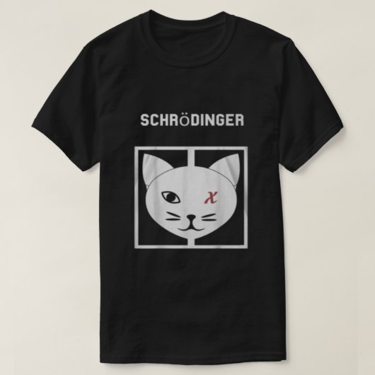 Schrodingers Cat Philosophie T-Shirt (Design vorne)