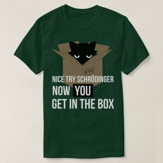 SchrodingerS Cat Quantum Mechanics Physics Science T-Shirt (Design vorne)