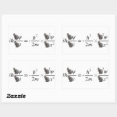 Schrodinger's cat rechteckiger aufkleber (Blatt)