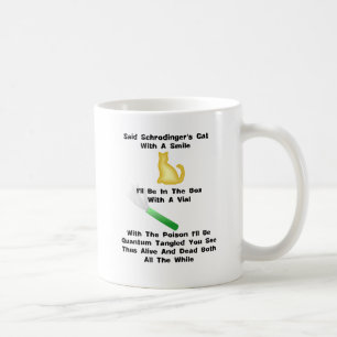 Schrodingers die Geschichte Katze Kaffeetasse