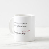 Schrodingers Equation-Kaffee-Tasse Kaffeetasse (Vorderseite Links)