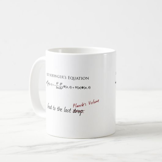 Schrodingers Equation-Kaffee-Tasse Kaffeetasse (Vorderseite Links)