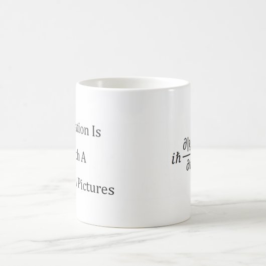 Schrödingers Gleichungs-Tasse Kaffeetasse (Mittel)