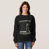 Schrödingers katapultieren den Fluchtplan Funny Ph Sweatshirt (Vorne ganz)