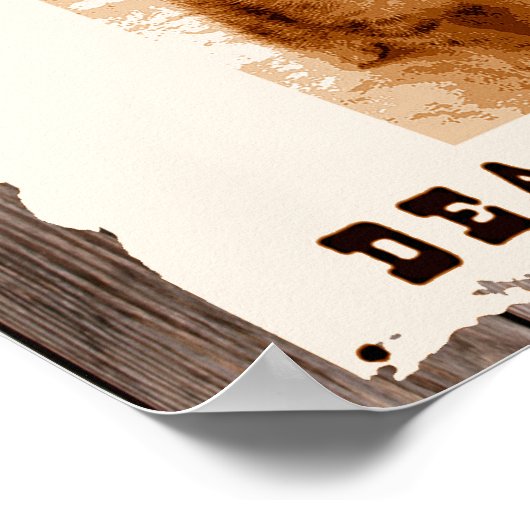 Schrodingers Katz gewollt Plakat (Ecke)