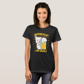 Schrödingers Katz Witz Bar Bier T-Shirt (Vorne ganz)