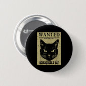 Schrödingers Katze Gesucht Lustige Wissenschaft Ph Button (Vorne & Hinten)