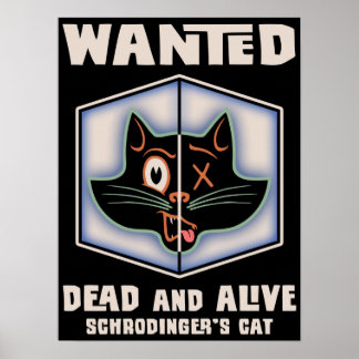 Schrodingers Katze Gewollt Poster