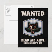 Schrodingers Katze Gewollt Postkarte (Vorne/Hinten)