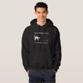 "Schrödingers Katze" Hoodie (dunkel) (Vorne ganz)