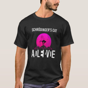 Schrödingers Katze in einer Box tot und lebendig T-Shirt