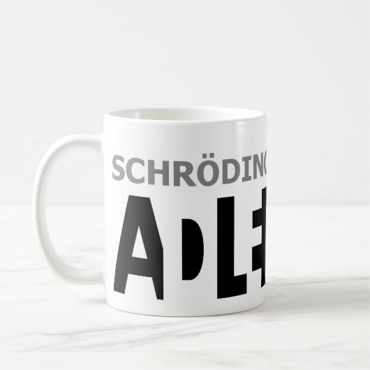 Schrödingers Katze ist??? Kaffeetasse (Links)