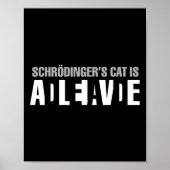 Schrodingers Katze ist lebendig tot Paradox Scienc Poster (Vorne)