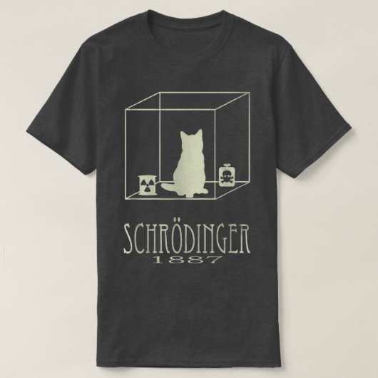 Schrodingers Katze ist lebendig tot Paradox Scienc T-Shirt (Design vorne)