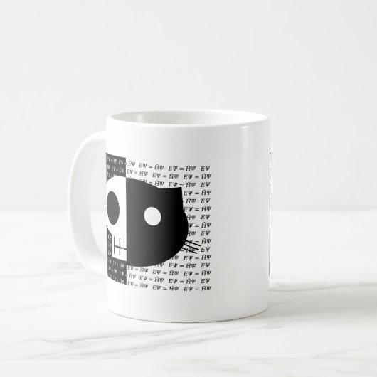 Schrödingers Katze Kaffeetasse (Vorderseite Links)