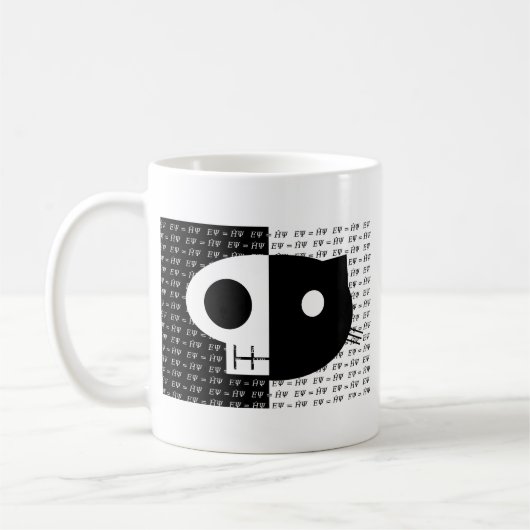 Schrödingers Katze Kaffeetasse (Links)