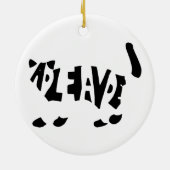 Schrödingers Katze Keramik Ornament (Hinten)