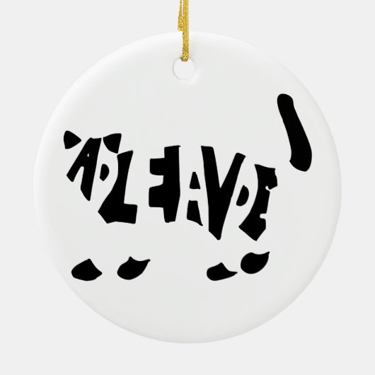 Schrödingers Katze Keramik Ornament (Hinten)