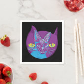 Schrödingers Katze, künstlerisch Serviette (Beispiel)