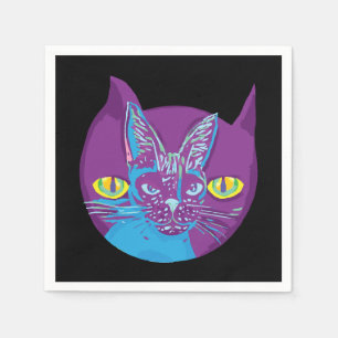 Schrödingers Katze, künstlerisch Serviette
