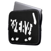 Schrödingers Katze Laptopschutzhülle (Vorderseite Links)