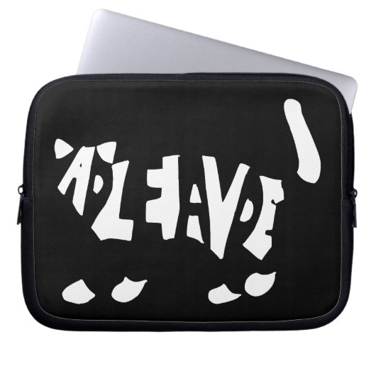 Schrödingers Katze Laptopschutzhülle (Vorderseite)