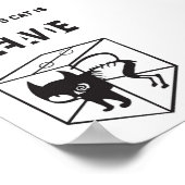 Schrödingers Katze lebendig und tot – Quantenphysi Poster (Ecke)