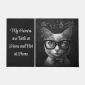 Schrödingers Katze Meine Eigentümer sind Zuhause u Fußmatte (Vorderseite)