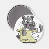 Schrodingers Katze - neu Magnet (Vorderseite/Rückseite)