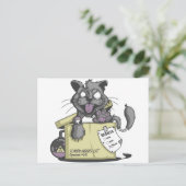 Schrodingers Katze - neu Postkarte (Stehend Vorderseite)