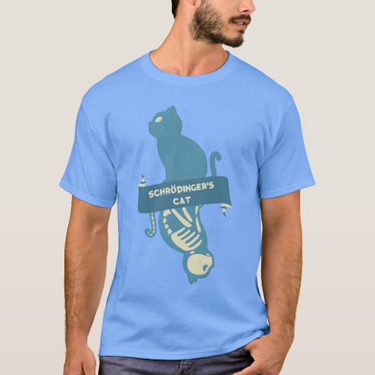 Schrödingers Katze Physik Schrödinger T-Shirt (Vorderseite)