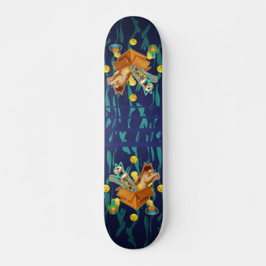 Schrödingers Katze Skateboard (Vorne)