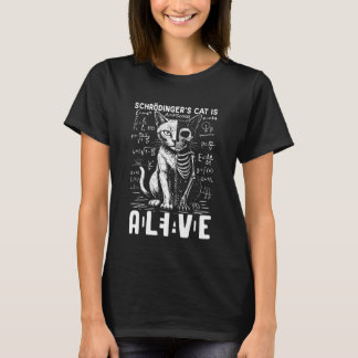 Schrödingers Katze Wissenschaft tot und lebendig T-Shirt