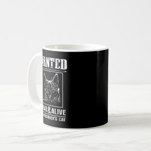 Schrodingers Katze Wollte Dead & Alive Funny Scien Kaffeetasse (Vorderseite Links)