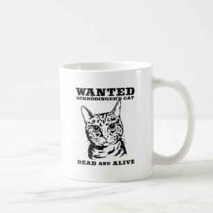 Schrodingers Katze wollten Tote oder lebendiges Kaffeetasse