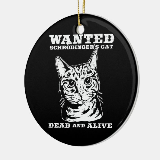 Schrodingers Katze wollten Tote oder lebendiges Keramik Ornament (Links)