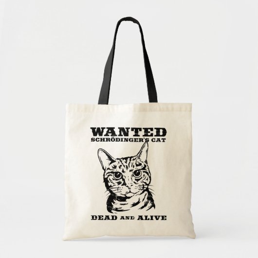 Schrodingers Katze wollten Tote oder lebendiges Tragetasche (Vorne)