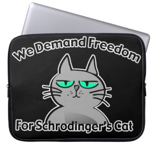 Schrodingers Katzelustiger Geek-Spaß Laptopschutzhülle