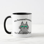 Schrodingers Katzelustiger Geek-Spaß Tasse (Links)