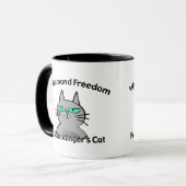Schrodingers Katzelustiger Geek-Spaß Tasse (Vorderseite Links)